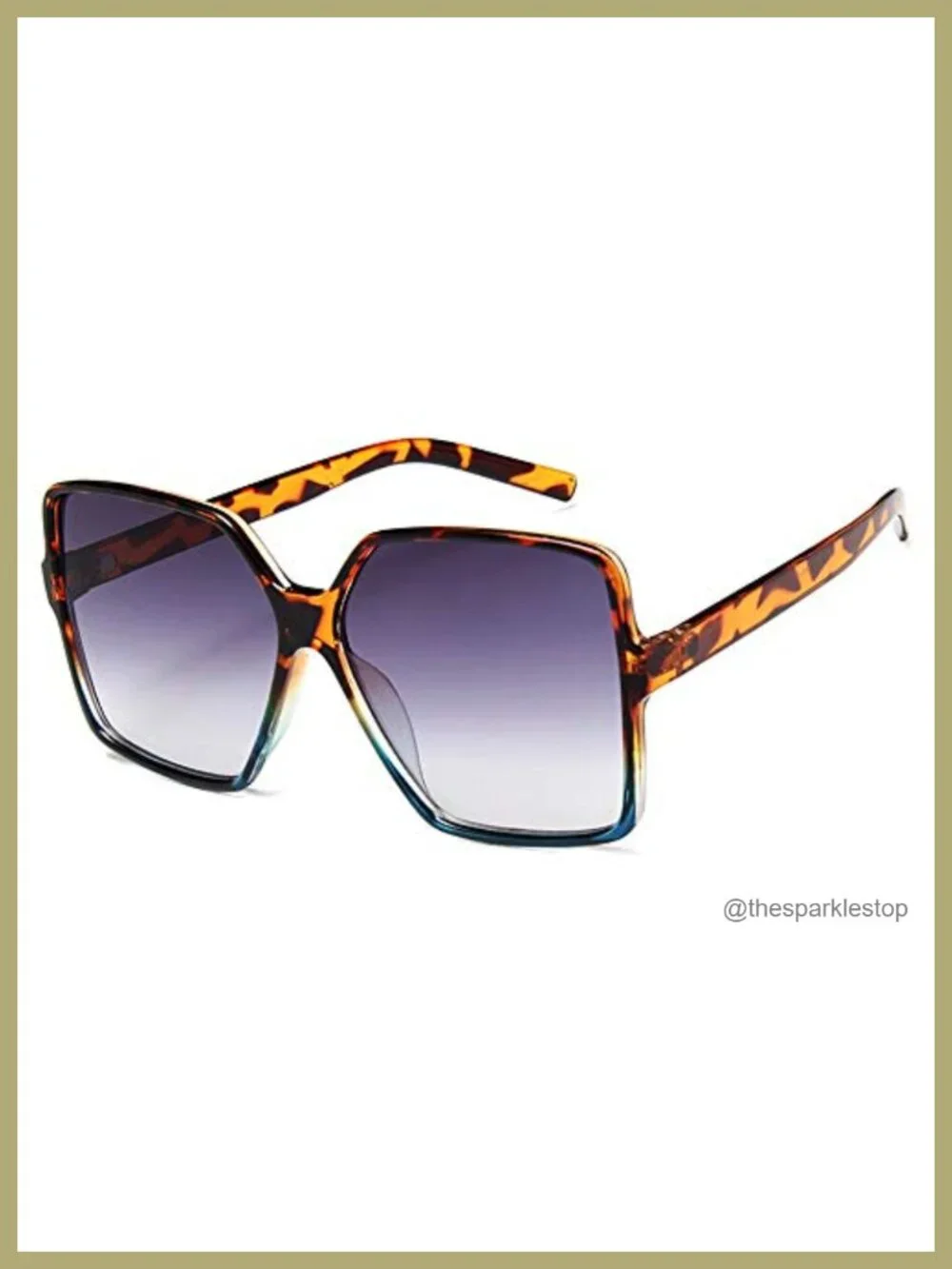 Oversized Square Sunglasses for Women Large Wide Trendy UV400 Protection